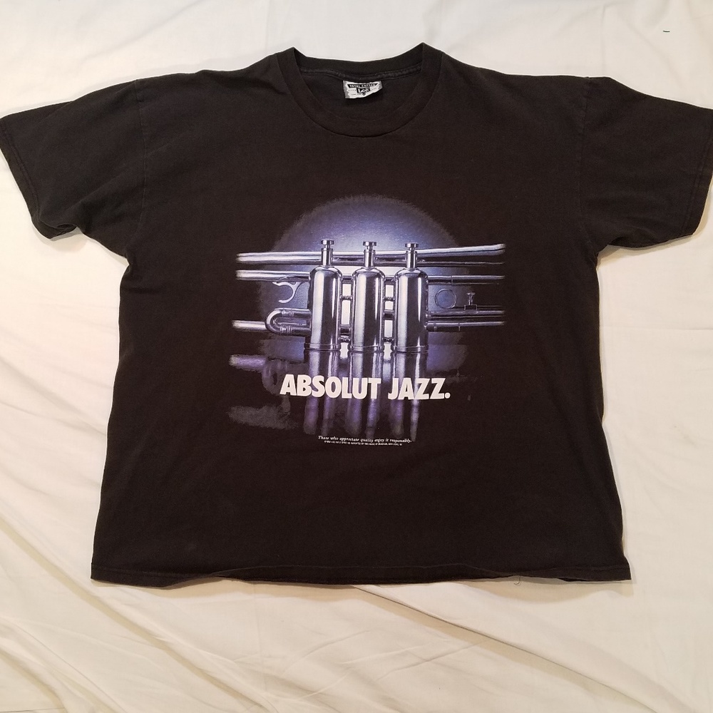 Absolut Vodka Jazz T Shirt USA Made!